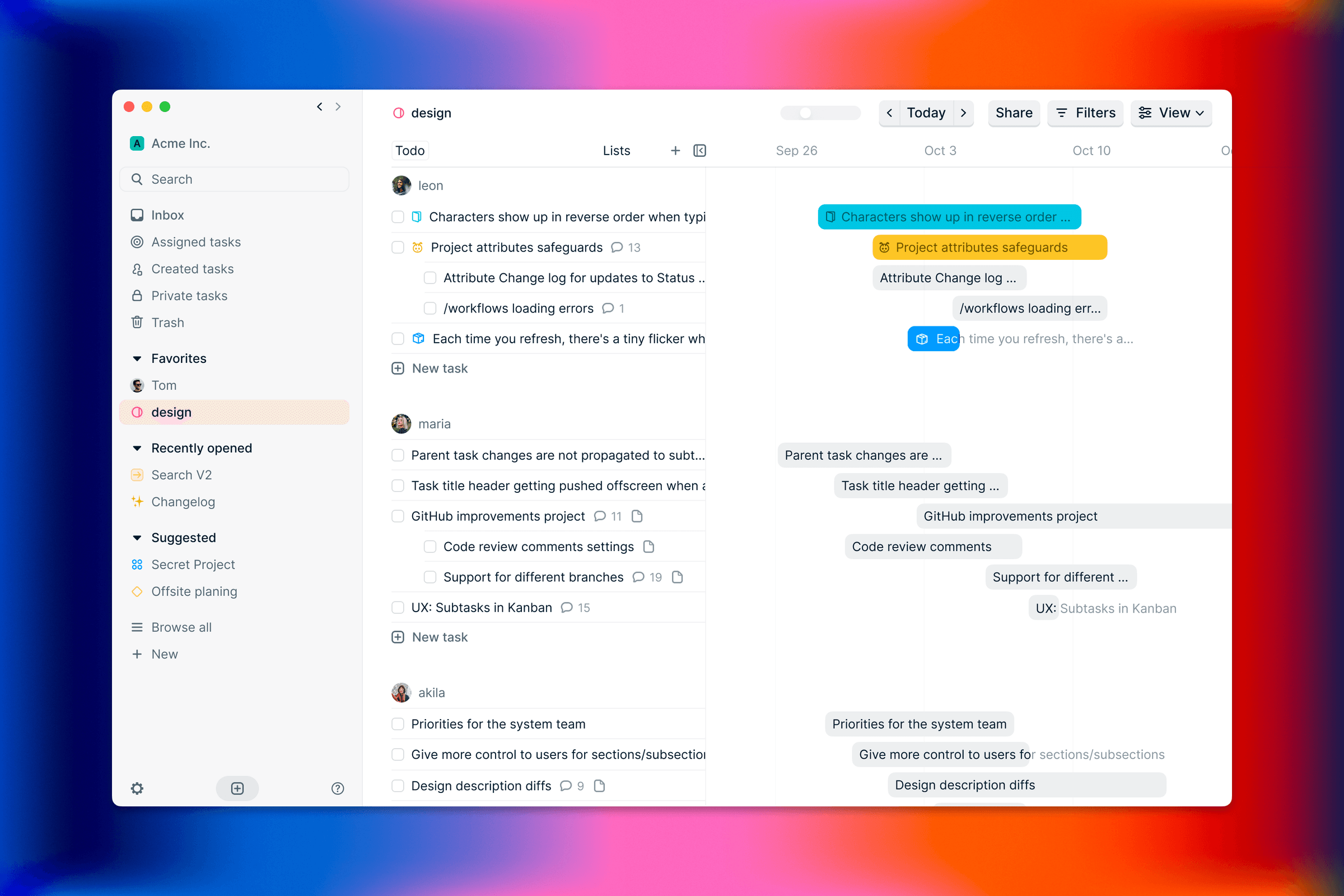Height Gantt View