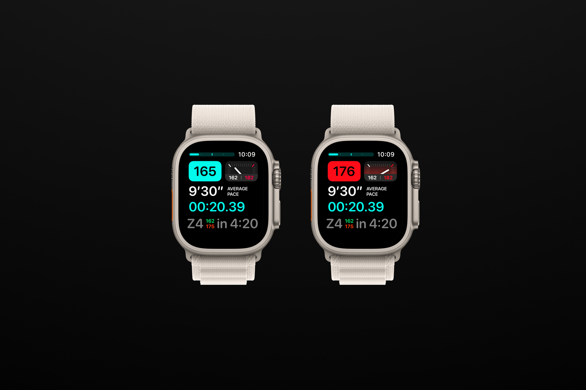 Raceday Workout view